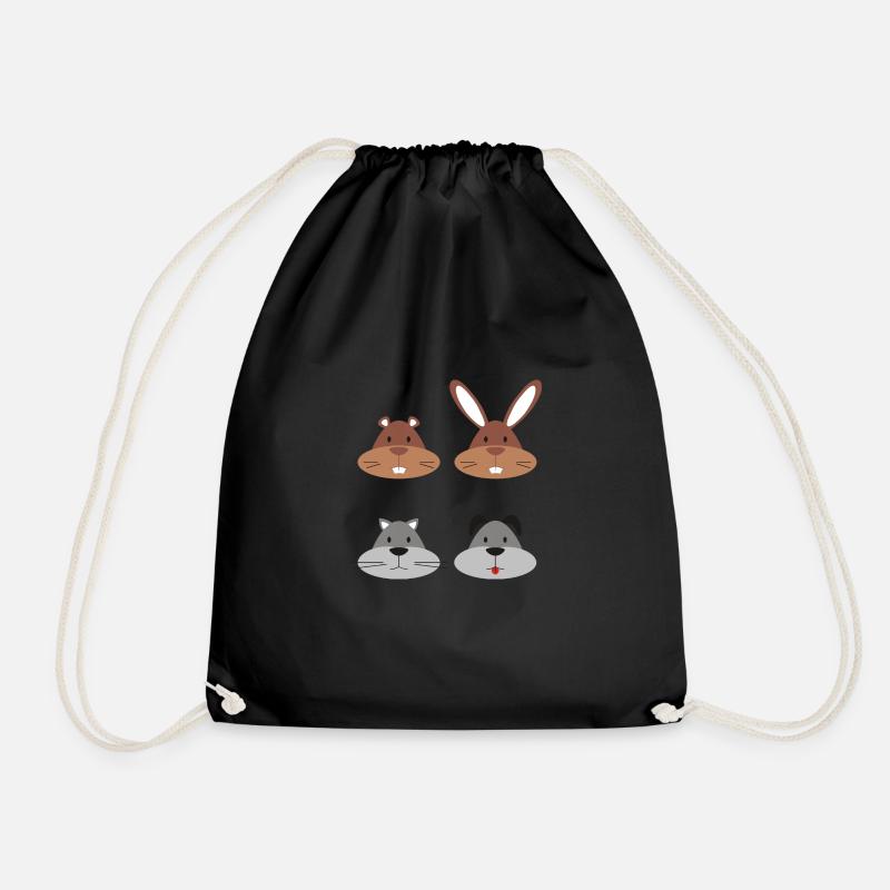 Pets - Drawstring Bag - black