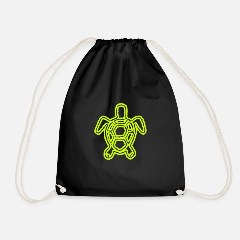 Spezielle Turtle-Schildkröte - Turnbeutel - Schwarz