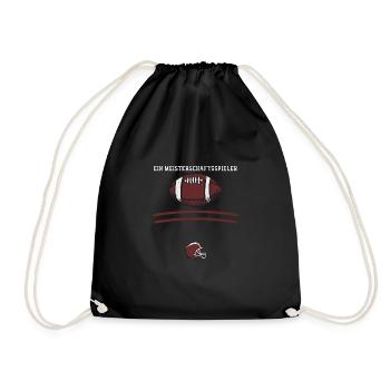 Ein Meisterschaftsspieler - Turnbeutel - Schwarz - Vorne