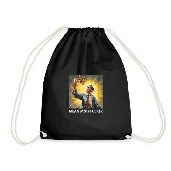 Mean Miothfucker - Drawstring Bag - black - Front
