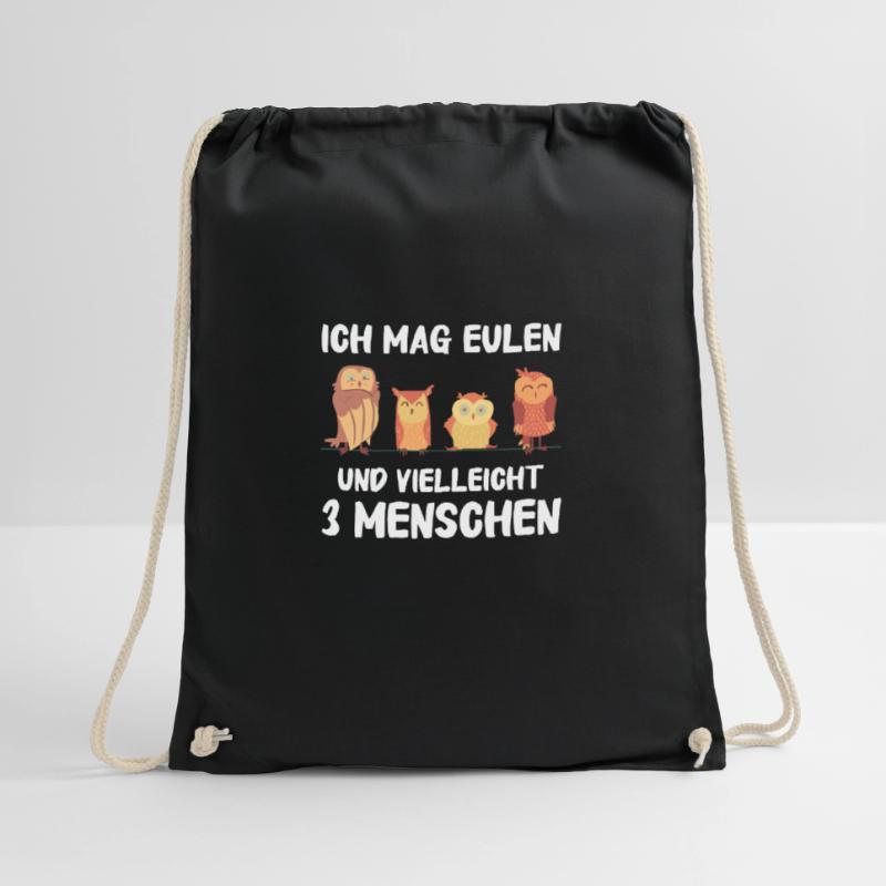 Nachteule Eule Eulen Vogel Turnbeutel
