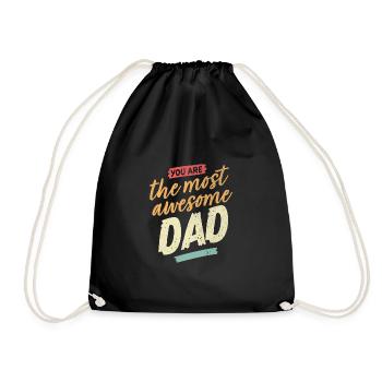 Father 's Day | Father's Day gift - Drawstring Bag - black - Front