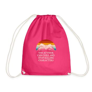 Der Autor kann lustige Buchliebhaber Humor Bookwor - Turnbeutel - Fuchsia - Vorne