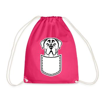 Cane Corso - Turnbeutel - Fuchsia - Vorne