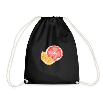 fruit - Drawstring Bag - black - Front