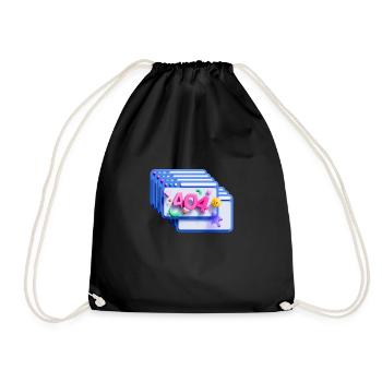 Code d’erreur 404, 3D - Sac de sport léger - noir - Devant