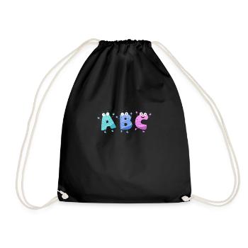 ABC das tanzende Alphabet - Turnbeutel - Schwarz - Vorne