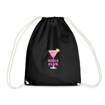 Girls club - Turnbeutel - Schwarz - Vorne