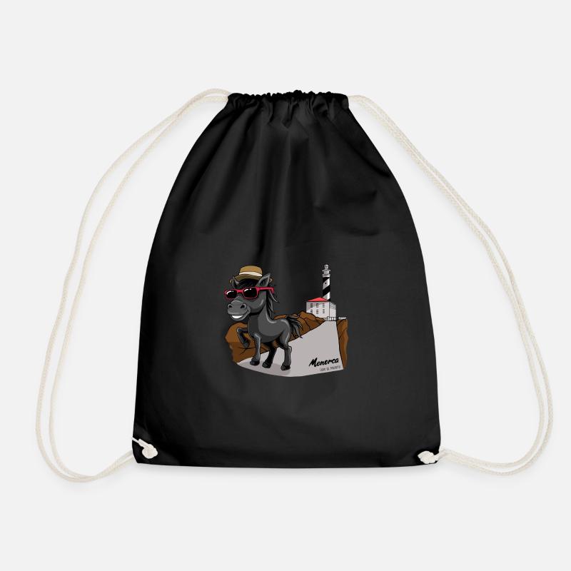 Menorca Favaritx T-shirt - Drawstring Bag - black