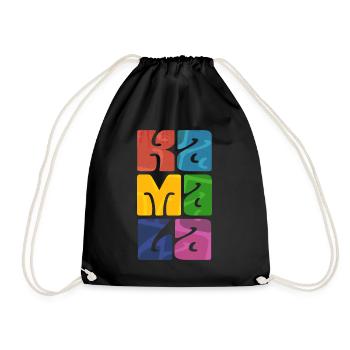 Kamala - given name - Drawstring Bag - black - Front