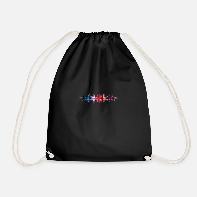 British wave length - Drawstring Bag - black
