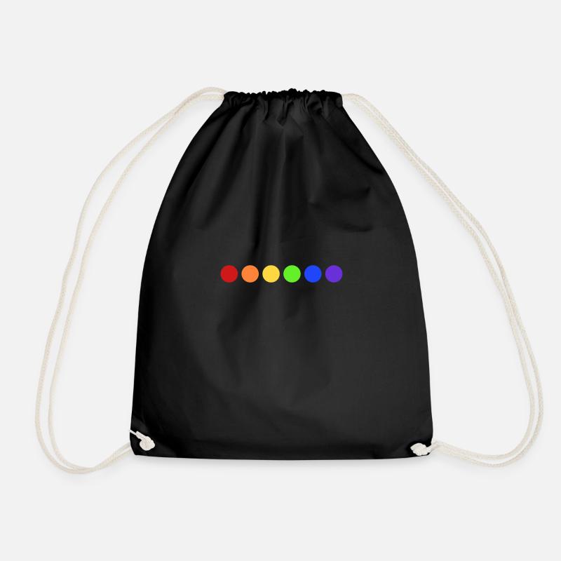 Arc-en-ciel - Sac de sport léger - noir