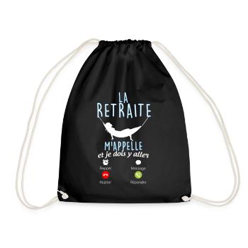 Retraite Femme La retraite M'Appelle - Sac de sport léger - noir - Devant