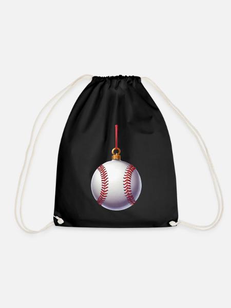FROHE WEIHNACHTEN BASEBALL - Turnbeutel - Schwarz