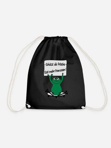 Froggy - Turnbeutel - Schwarz