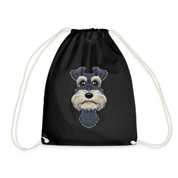 Miniature Schnauzer Lover I Dog Lover I Miniature - Turnbeutel - Schwarz - Vorne