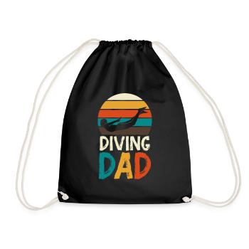 Swimming Sports Swimming pool Swimmers Swimming Lie - Drawstring Bag - black - Front