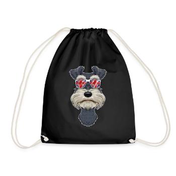 Lunettes de soleil miniatures Schnauzer UK I Deutsch Flag - Sac de sport léger - noir - Devant