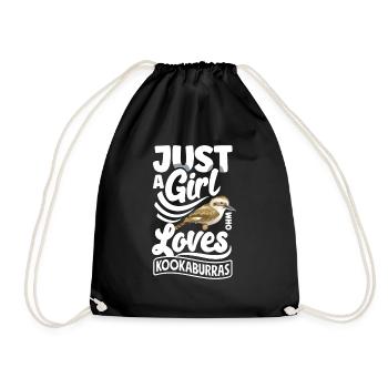 Ornithologie ornithologique juste une fille qui aime - Sac de sport léger - noir - Devant