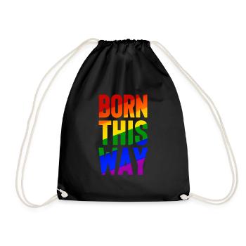 Né de cette façon - Sac de sport léger - noir - Devant