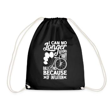 Circus Performer Balloon Funny - Drawstring Bag - black - Front