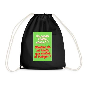 no puedo hablar ohora!! - Sac de sport léger - noir - Devant