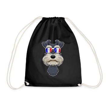 Lunettes de soleil miniatures Schnauzer France I Français - Sac de sport léger - noir - Devant
