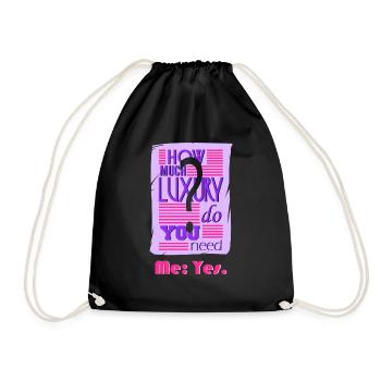 Combien de luxe? - Sac de sport léger - noir - Devant