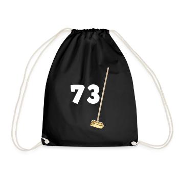 73 balais Anniversaire Papy ou Mamie - Sac de sport léger - noir - Devant