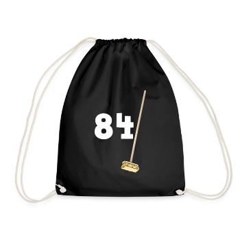 84 Balais Anniversaire Humour Papy Et mamie - Sac de sport léger - noir - Devant