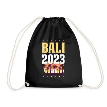 Bali 2023 - Drawstring Bag - black - Front