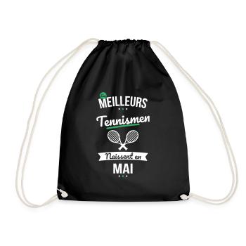 Les meilleurs tennismen naissent en Mai - Sac de sport léger - noir - Devant