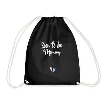 Humorous Parenting Expectations Momma Statements - Drawstring Bag - black - Front