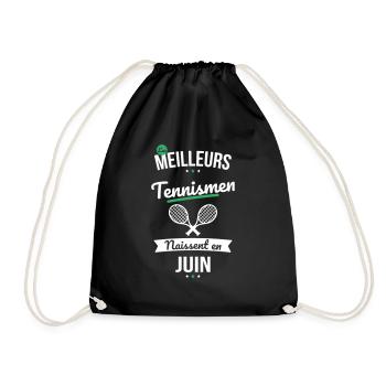 Les meilleurs tennismen naissent en Juin - Sac de sport léger - noir - Devant