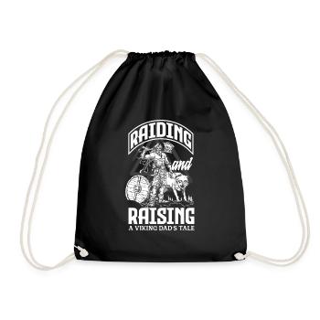 Piller et élever le conte d’un père viking - Sac de sport léger - noir - Devant
