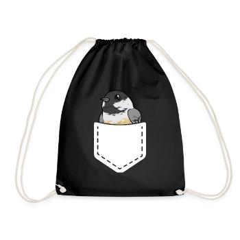 Observation des oiseaux mésanges - Sac de sport léger - noir - Devant
