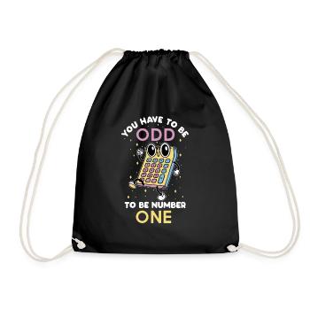 You Have To Be Odd To Be Number One Math - Drawstring Bag - black - Front