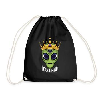 Alienkönig - Turnbeutel - Schwarz - Vorne