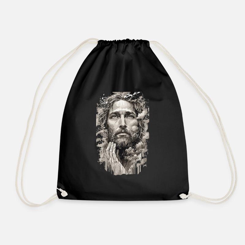 JESUS - Turnbeutel - Schwarz
