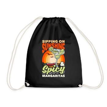 Attenzione Spicy Margarita Cocktail Lover's - Turnbeutel - Schwarz - Vorne