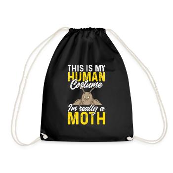 Moths Insect Collector Entomologist - Drawstring Bag - black - Front