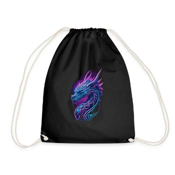 Electric dragon - Turnbeutel - Schwarz - Vorne