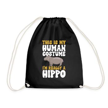 Hippopotame Hippopotame - Sac de sport léger - noir - Devant