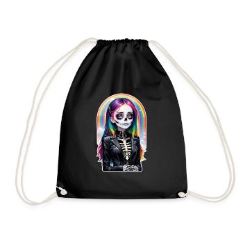 Halloween - Rock & Rainbow - Drawstring Bag - black - Front