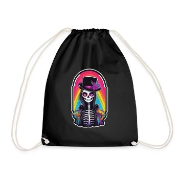 Halloween - Rock & Rainbow - Drawstring Bag - black - Front