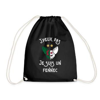 je Ne peux pas je suis un fennec algérien - Sac de sport léger - noir - Devant