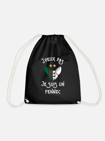 je Ne peux pas je suis un fennec algérien - Sac de sport léger - noir