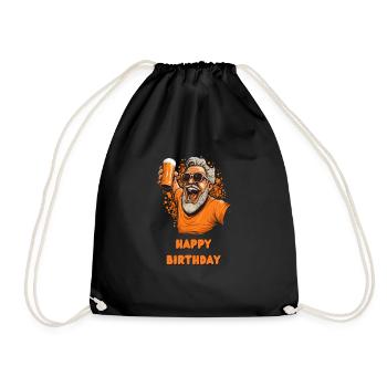 Chemise d’anniversaire festive « Cheers to Years » - Sac de sport léger - noir - Devant