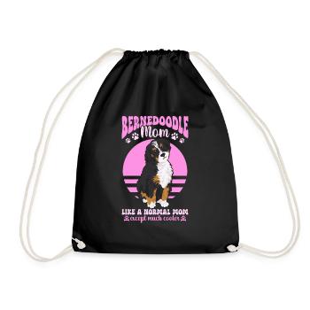 Chien Bernedoodle - Sac de sport léger - noir - Devant