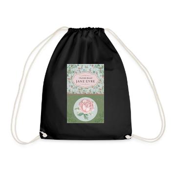 Jane Eyre - Charlotte Bronte - Drawstring Bag - black - Front